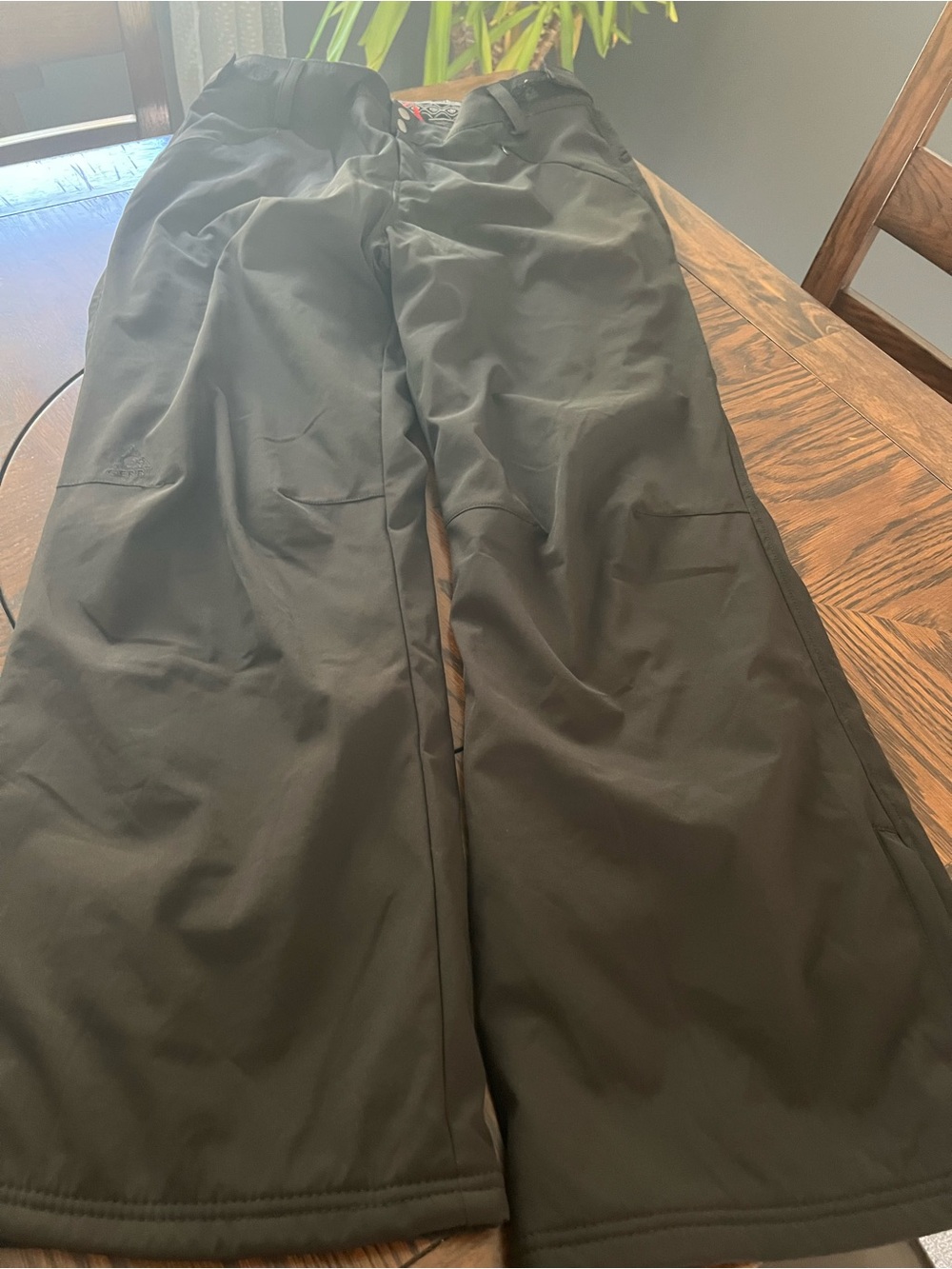 Gerry Women’s Black Lined Snow Pants L Regular Zip Polyester/Spandex Ski # 685